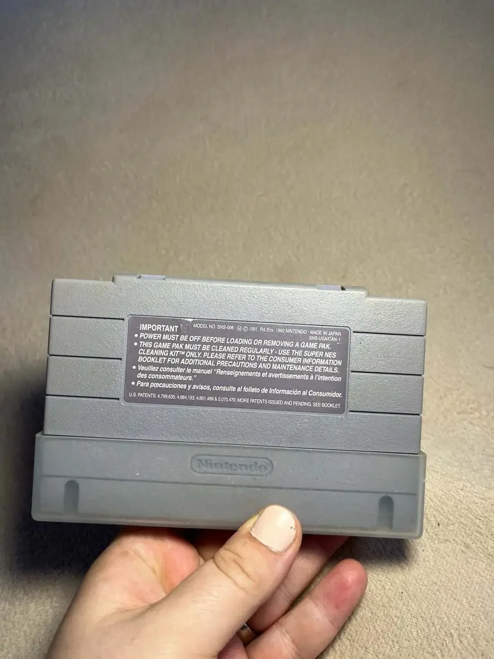NFL Football Super Nintendo SNES Game Cartridge